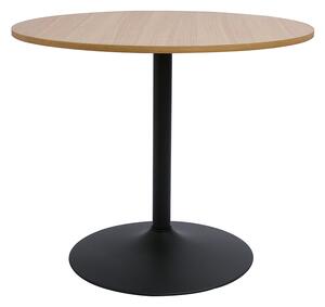 Tavolo da pranzo design bianco e nero rotondo D90 cm CALISTA
