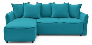 Divano letto angolare turchese (angolo sinistro) Leon - Bobochic Paris