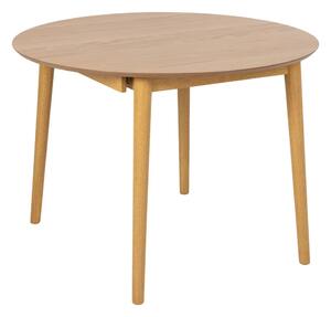 Tavolo da pranzo rotondo con effetto rovere allungabile con estensione ø 115 cm Montreux – Actona