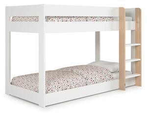 Letto a castello bianco per bambini 90x190 cm Angel - Marckeric
