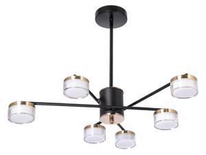 Lampadario a sospensione con supporto rigido LED 6xLED/6W/230V 3000-6500K diametro 59 cm oro/nero