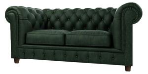 Divano in velluto verde scuro 184 cm Cambridge - Ropez