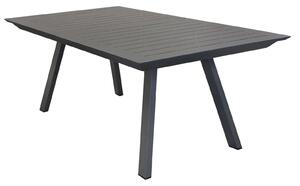 Tavolo allungabile da esterno in alluminio con piano effetto doghe Lyse - DarkGrey