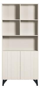 Libreria in legno di pino crema 90x200 cm Miller - WOOOD