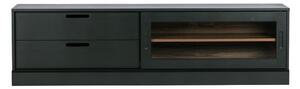 Tavolo TV in pino nero 180x50 cm James - WOOOD