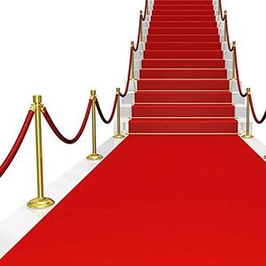 Tappeto rosso passatoia in feltro per ingresso negozi e marciapiedi Red Carpet - 100 cm