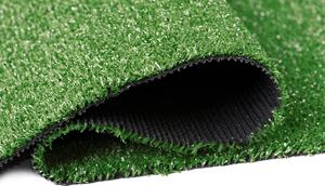 Tappeto erba verde sintetica 7mm prato finto in rotoli Evergreen - Rotolo Altezza 1 mt x 10 mt (10mq)