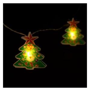 Catena LED 10xLED/2xAA 1,35 m bianco caldo per albero di Natale