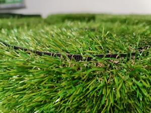 Tappeto erba verde sintetica 25mm prato finto in rotolo Villa - Rotolo Altezza 2 mt x 3 mt (6mq)