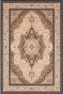 Tappeto in lana marrone chiaro 133x180 cm Charlotte - Agnella