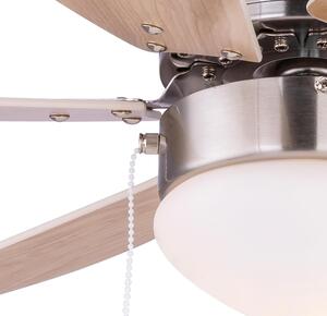 Ventilatore da soffitto Rivaldo, ciliegio/faggio, D. 78 cm