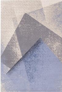 Tappeto in lana azzurro 133x180 cm Folds - Agnella