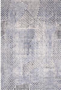Tappeto in lana azzurro 133x180 cm Strokes - Agnella