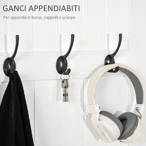 HOMCOM Appendiabiti con Panca Contenitore in MDF, per Casa e Ingresso, Max.100kg - 71.5 x 39.5 x 170cm, Bianco