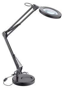 Extol - Lampada da tavolo LED dimmerabile con lente d'ingrandimento LED/7W/5V 2900/4500/7500K nero