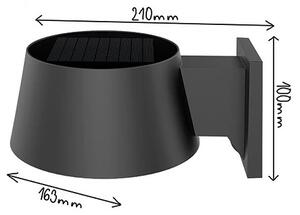 Viking - applique solare a LED dimmerabile con sensore LED/1W/3,7V IP44 4000K