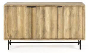 Cassettiera di colore naturale in mango massiccio 150x85x40 cm Mundra – MOME