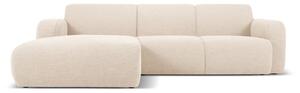 Divano angolare beige in tessuto bouclé (angolo sinistro) Molino - Micadoni Home