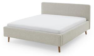 Letto matrimoniale imbottito beige rete non inclusa 180x200 cm Mattis – Meise Möbel