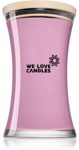 We Love Candles Basic Lilac Fuchsia candela profumata con stoppino in legno 700 g