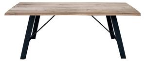 GREGORY - tavolo da pranzo moderno in metallo e legno 160x90