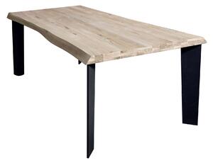 ALBERT - tavolo da pranzo moderno in metallo e legno 160x90