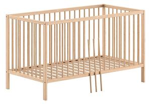 Lettino di colore naturale in pino massiccio 70x140 cm DINO – Vipack