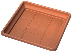 Sottovaso in materiale plastico Atena Telcom per vasi quadrati - -25x25 cm