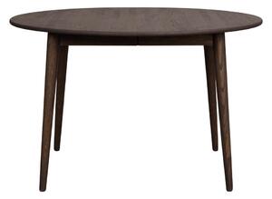 Tavolo da pranzo rotondo pieghevole in rovere marrone scuro ø 120 cm Tyler - Rowico