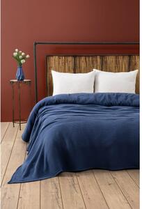 Copriletto in mussola blu scuro 220x250 cm Muslin - Mijolnir