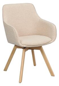 Set di sedie da pranzo beige in imbottito 2 pz Alison – Rowico