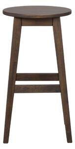 Set di sedie da bar marrone scuro in rovere massiccio 2 pz (altezza della seduta 65 cm) Austin – Rowico