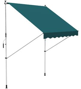 Outsunny Tenda da Sole Avvolgibile a Rullo con Manovella, Altezza e Angolazione Regolabile, 200x150cm