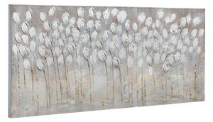 Dipinto su tela Tulipani Bianchi 150x65 cm