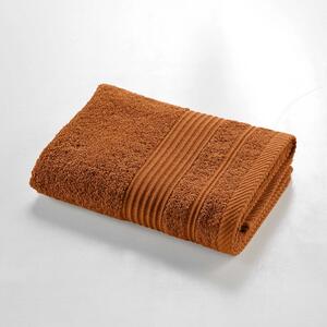 Asciugamano tipo terry color terracotta in cotone 50x90 cm Tendresse – douceur d'intérieur