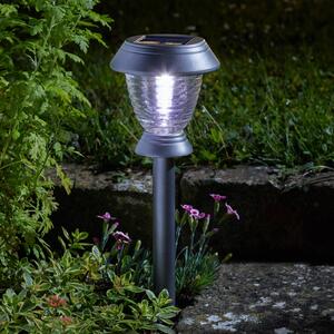 SMART GARDEN Picchetto solare a LED Triton 365, set di 4, antracite, 41,5 cm