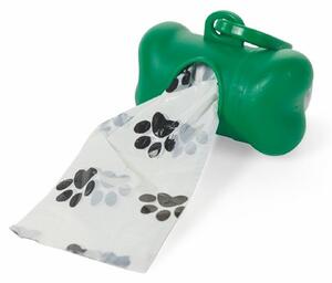 Set 40 sacchetti igienici raccogli bisogni per animali domestici cani gatti con dispencer