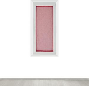 Tendina a vetro semi-filtrante Lina rosso tunnel 60x160 cm