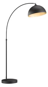 Lampada da terra nera con paralume in metallo (altezza 200 cm) Leitung - Fischer & Honsel