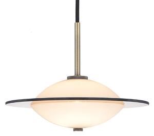 Lampada a sospensione Halo Design, ORBIT, dimmerabile, Bronzo / Ottone anticato, Soggiorno, Vetro, Design