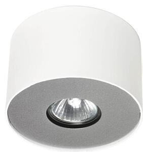 Faretto da soffitto rotondo "Point" in metallo bianco moderno GU10 Ø13cm luce da soffitto rotonda discreta corridoio