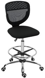 Vinsetto: sedia da ufficio ergonomica con base a stella regolabile, nera