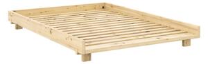 Letto matrimoniale in legno di pino con rete color naturale 180x200 cm Social Bed - Karup Design