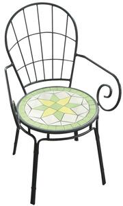 Sedia Limonaia da giardino esterno in acciaio con mosaico Garden Deluxe Collection