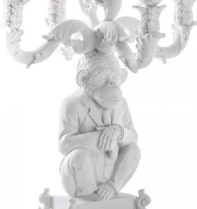 Seletti Candeliere con 5 fuochi in resina dal design moderno ed eccentrico Burlesque Resina Nero