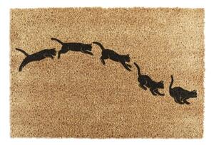 Zerbino in fibre di cocco 40x60 cm Jumping Cats – Artsy Doormats