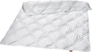 Sleepling - Coperta di pelo di cammello, trapunta, coperta estiva leggera, 155x220 cm, bianco