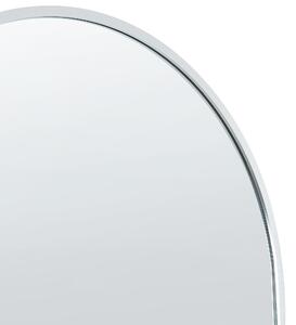 Specchio da terra ovale con telaio in metallo e supporto design moderno con cornice Beliani