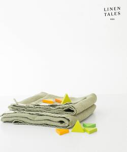 Asciugamano per bambini in lino verde chiaro 45x90 cm Sage - Linen Tales
