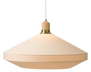 Lampada a sospensione Halo Design, Paris, dimmerabile, Beige, Soggiorno, Tessuto / Tessile, Design